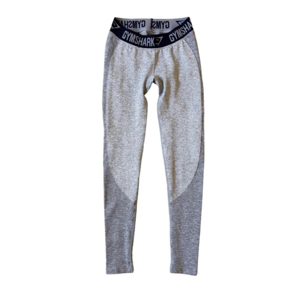 Gymshark Flex High Waisted Leggings Grey & Navy Seamless Size S